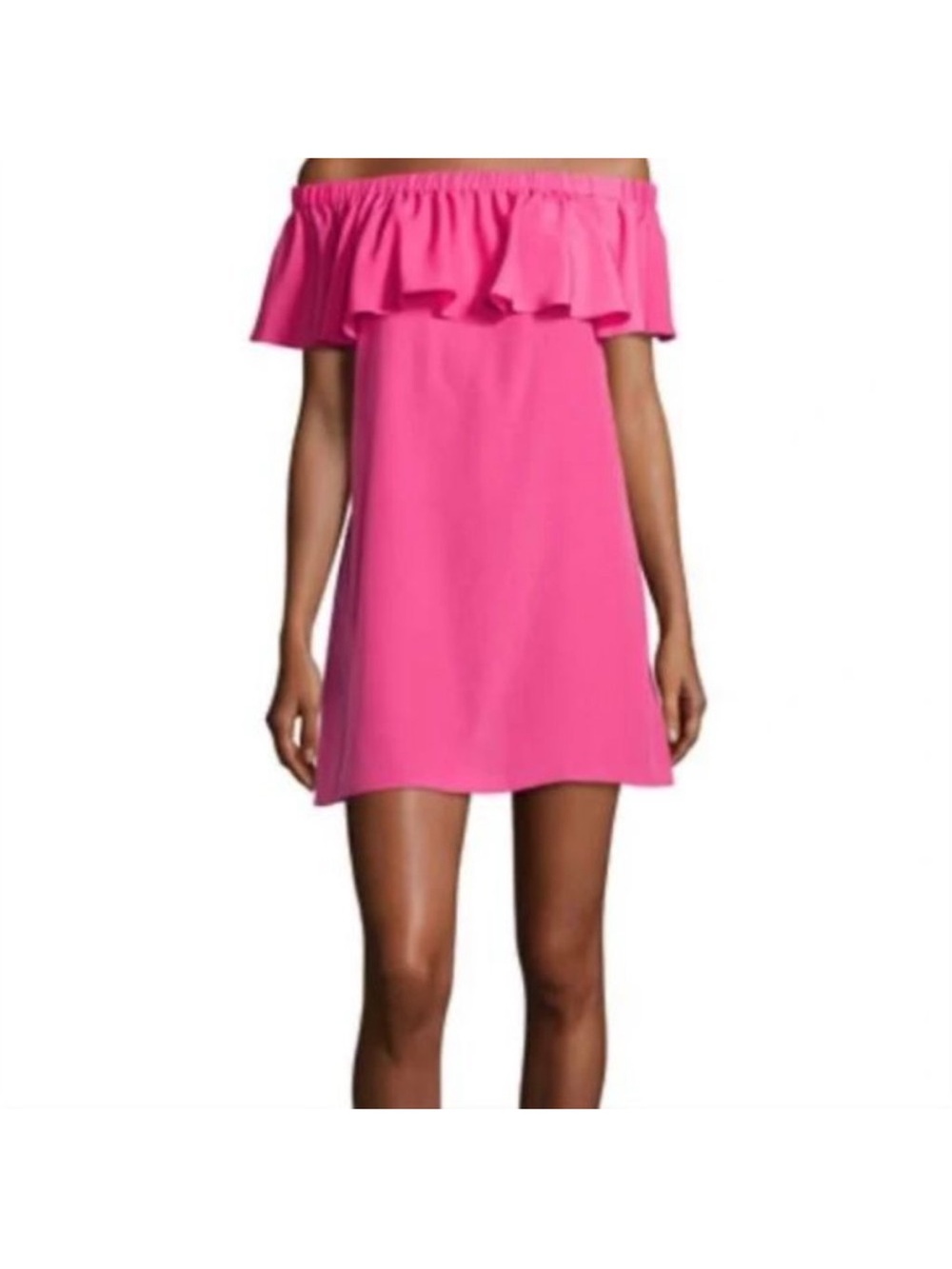 Likely pink ruffle off the shoulder dress size Size Small